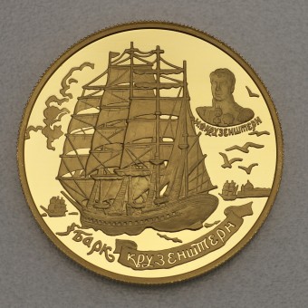 Goldmünze 1000 Rubel "Krusenstern" 1997 (Russland)