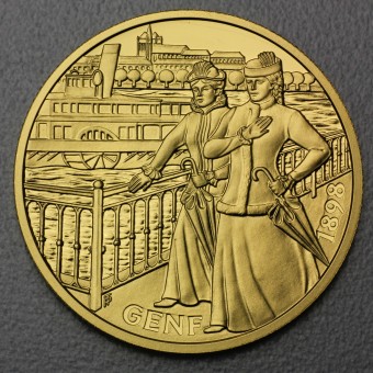 Goldmünze "1000 Schilling-1998 Kaiserin Elisabeth" 