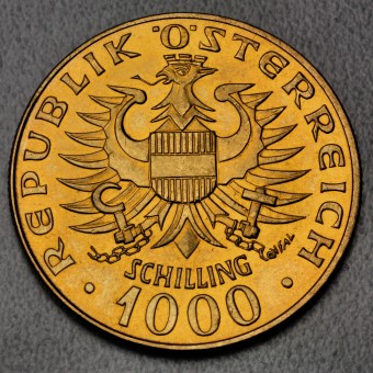 Goldmünze 1000 Schilling "Babenberger" 1976 (Österreich)