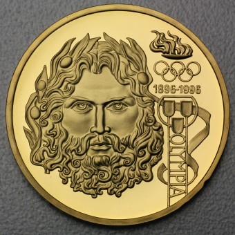 Goldmünze 1000 Schilling "Zeus" 1995 (PP) 100 Jahre Olympische Bewegung (Österreich)