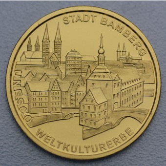 Goldmünze "100 Euro BRD 2004 Bamberg" Unesco-Weltkulturerbe