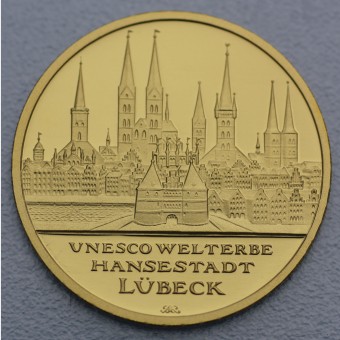 Goldmünze "100Euro BRD 2007 Lübeck" Unesco-Weltkulturerbe