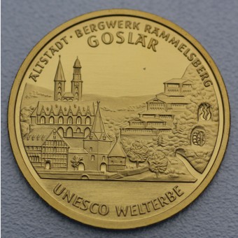 Goldmünze 100 Euro "Goslar" 2008  Unesco-Weltkulturerbe (Deutschland)