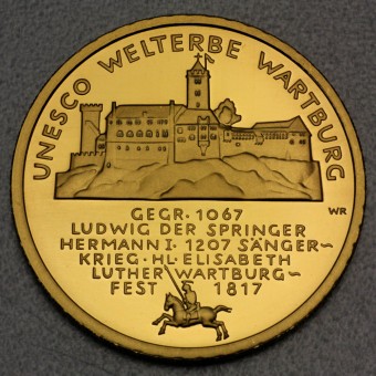 Goldmünze 100 Euro "Wartburg" 2011  Unesco-Weltkulturerbe (Deutschland)