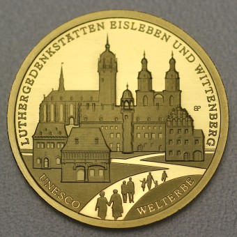 Goldmünze "100 Euro BRD 2017 Wittenberg" Unesco-Weltkulturerbe