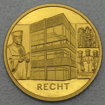 Goldmünze "100 Euro BRD 2021 Recht" "Säulen der Demokratie"