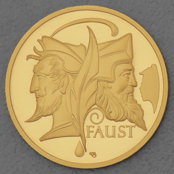 Goldmünze "100 Euro BRD 2023 Faust" "Meisterwerke der deutschen Literatur"