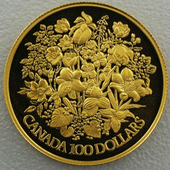 Goldmünze 100 Dollar "25. Jubiläum 1977" (Kanada) 