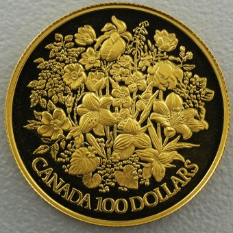 Goldmünze 100 Dollar "25. Jubiläum" 1977 (Kanada)