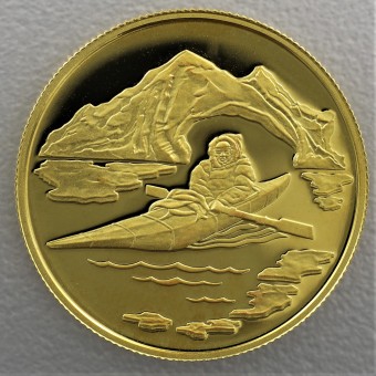 Goldmünze 100 Dollar "Eskimo 1980" (Kanada) 