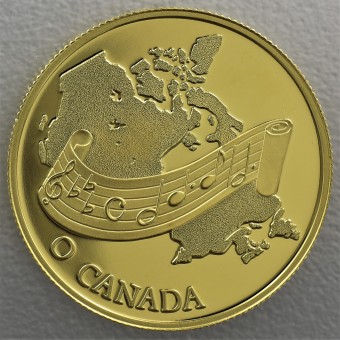 Goldmünze 100 Dollar "Nationalhymne" 1981 (Kanada)
