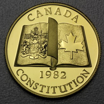 Goldmünze 100 Dollar "Verfassung" 1982 (Kanada)