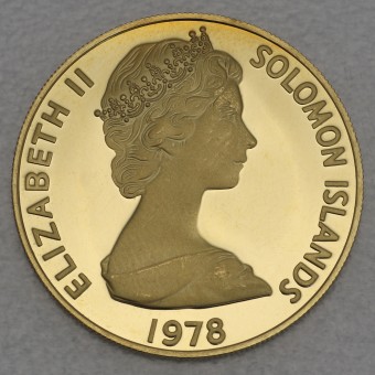 Goldmünze "100 Dollars - 1978" Erlangung von Souveränität (Salomonen)