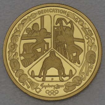 Goldmünze 100 Dollars "Dedication" 2000 Sydney Olympics (Australien)