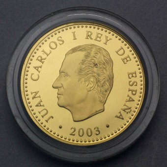 Goldmünze "100 Euro-2003 Fußball WM" (Spanien) 