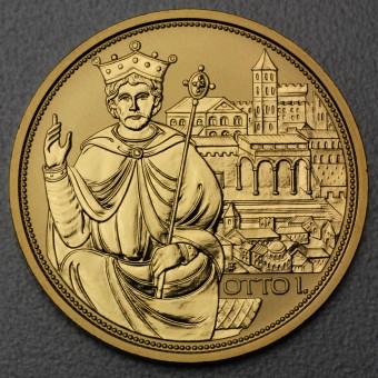 Goldmünze 100 Euro "Krone heilig.röm. Reich" 2008 Die Kronen der Habsburger  (Österreich)