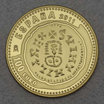 Goldmünze 100 Euro "Westgothen" 2011 Juwelen der Numismatik (Spanien)