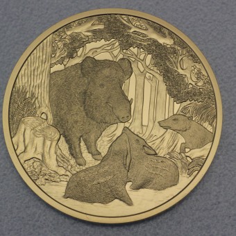 Goldmünze "100 Euro-2014 Wildschwein" (Österreich) 
