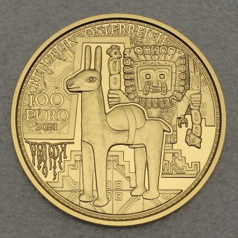 Goldmünze 100 Euro "Der Goldschatz der Inka" 2021 Magie des Goldes (Österreich)