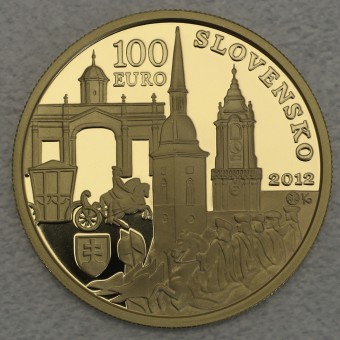 Goldmünze "100 Euro 2012" (Slowakei) 300. Jahrestag der Krönung von Karl III.