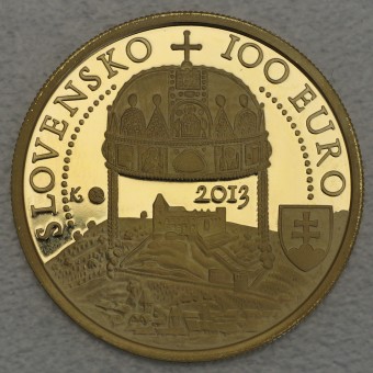 Goldmünze "100 Euro 2013" (Slowakei) 450. Jubiläum der Krönung von Maximilian