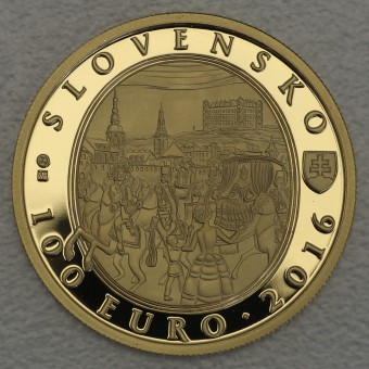 Goldmünze "100 Euro 2016" (Slowakei) 275. Jahrestag der Krönung von Maria Theresia