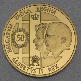 Goldmünze 100 Euro "Albert & Paola" 2009 (Belgien)