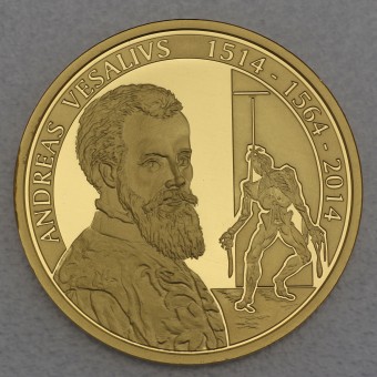 Goldmünze 100 Euro "Andreas Vesalivs" 2014 (Belgien)