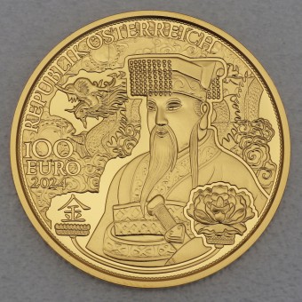 Goldmünze 100 Euro "Das Gold Chinas" 2024 Magie des Goldes (Österreich)
