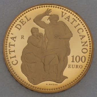 Goldmünze 100 Euro "Das jüngste Gericht" 2010 (Vatikanstadt)
