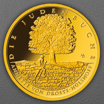 Goldmünze 100 Euro "Die Judenbuche" 2026 Meisterwerke der deutschen Literatur (Deutschland)