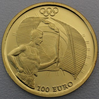 Goldmünze "100 Euro Feuerlauf 2004" (Griechenland) 