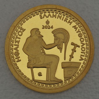 Goldmünze 100 Euro "Hephaistos" 2024 Götter des Olymp (Griechenland)