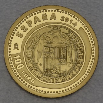 Goldmünze 100 Euro "Isabell I.+Ferdinand II." 2014 Juwelen der Numismatik (Spanien)