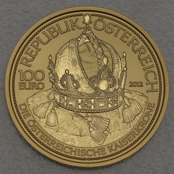 Goldmünze 100 Euro "Kaiserkrone" 2012 Die Kronen der Habsburger (Österreich)