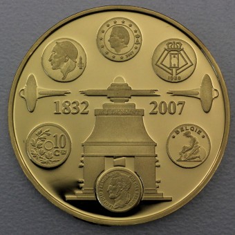 Goldmünze "100 Euro - 2007" (Belgien) Münzprägung