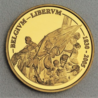 Goldmünze "100 Euro - 2005" (Belgien) Revolution