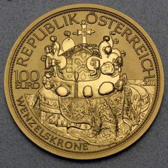 Goldmünze 100 Euro "Wenzelskrone" 2011 Die Kronen der Habsburger (Österreich)