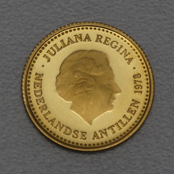 Goldmünze 100 Gulden "Juliana" 1978 (Niederländische Antillen)