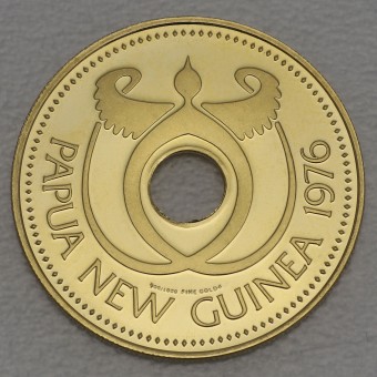 Goldmünze "100 KINA - 1976" 1. Geburtstag der Unabhängigkeit (Papua Neuguinea)