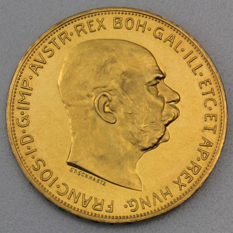 Goldmünze 100 Kronen "Franz Joseph I." 1915 Nachprägung (Österreich)
