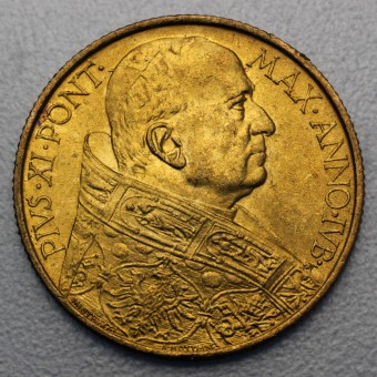 Goldmünze "100 Lire/Pius XI. Jubilee" (Vatikan) 