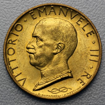 Goldmünze "100 Lire - Vittorio Emanuele III." (IT) 