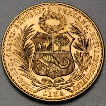 Goldmünze "100 Soles" (Peru) 