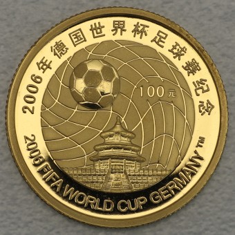 Goldmünze 100 Yuan "FIFA World Cup Germany" 2005 (China)