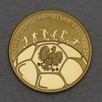 Goldmünze "100 Zloty 2006 - WM 2006" (Polen) 