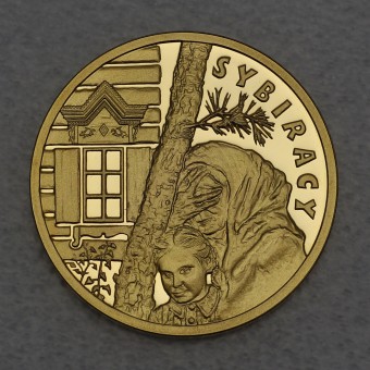 Goldmünze 100 Zloty "Sibirische Exilanten" 2008 (Polen)