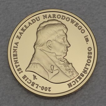 Goldmünze 100 Zloty "Ossolinski Institute" 2017 200th Anniversary (Polen)