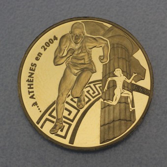 Goldmünze 10 Euro "Athen-Lauf" 2003 (Frankreich)