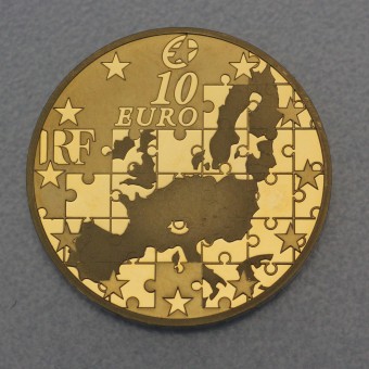 Goldmünze "10 Euro-2004 EU Erweiterung" (Frankr) 